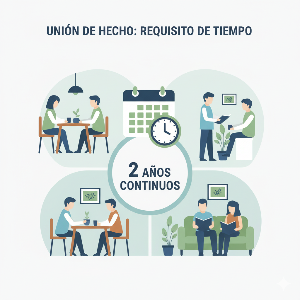 Beneficiarios vida ley: tiempo de union de hecho